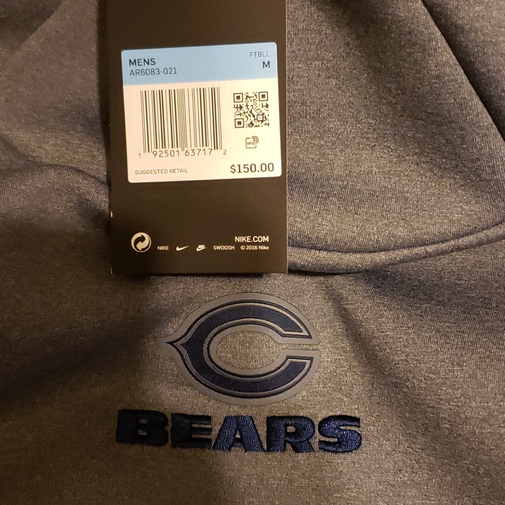 Bears on field hoodie